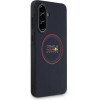Red Bull Case Meshed Red Ring For Samsung Galaxy A36 Navy Blue - (RBHCSA3624PUILVR)