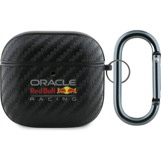 Red Bull Case Pu Carbon Logo For Airpods 4 Black - (RBA4PUCAILK)