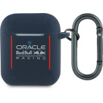 Red Bull Case Silicone Logo & Lines For Airpods 1 / 2 Navy Blue - (RBA2SIVSV)