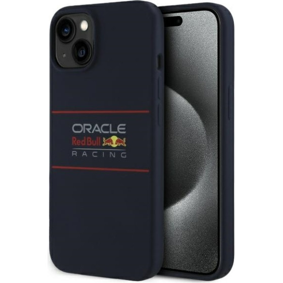 Red Bull Iphone 15 6.1'' Hardcase Navy Silicone Horizontal Logo Magsafe - (RBHMP15S24SIHSRV)