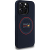 Red Bull Iphone 15 Pro 6.1'' Hardcase Navy Silicone Red Ring Magsafe - (RBHMP15L24SIILVR)