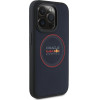 Red Bull Iphone 15 Pro Max 6.7'' Hardcase Navy Leather Red Ring Magsafe - (RBHMP15X24PUILVR)