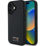 Red Bull Iphone 16 6.1'' Hardcase Black Carbon Fiber Shiny Logo Magsafe - (RBHMP16S24CFILSK)