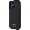 Red Bull Iphone 16 6.1'' Hardcase Black Carbon Fiber Shiny Logo Magsafe - (RBHMP16S24CFILSK)