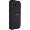 Red Bull Iphone 16 6.1'' Hardcase Navy Leather Red Ring Magsafe - (RBHMP16S24PUILVR)