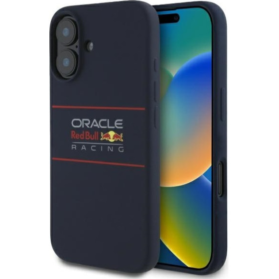Red Bull Iphone 16 Plus 6.7'' Hardcase Navy Silicone Horizontal Logo Magsafe - (RBHMP16M24SIHSRV)