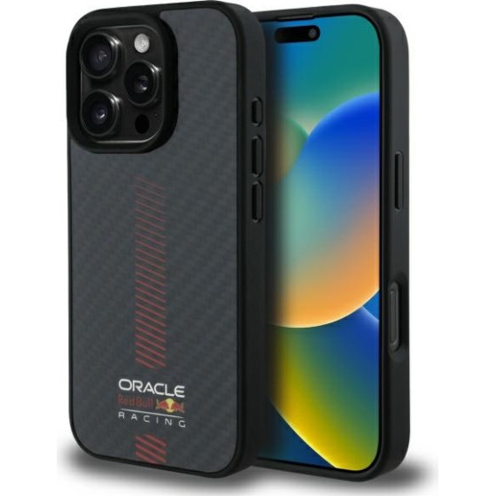 Red Bull Iphone 16 Pro Max 6.9'' Hardcase Black Carbon Fiber Power Bar Magsafe - (RBHMP16X24CFGSMK)