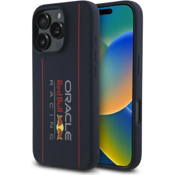 Red Bull Iphone 16 Pro Max 6.9'' Hardcase Navy Silicone Vertical Logo Mag - (RBHMP16X24SIOLRV)