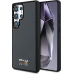 Red Bull Real Carbon Fiber Shiny Logo Magsafe Case For Samsung Galaxy S25 Ultra Black - (RBHMS25L24CFILSK)
