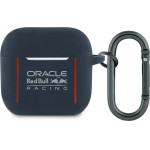 Red Bull Silicone Logo & Lines Case For Airpods 4 Navy Blue - (RBA4SIVSV)