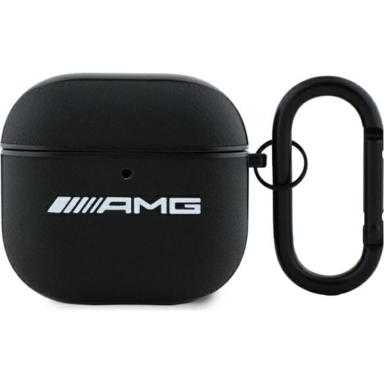 MERCEDES Amg Airpods 4 Cover White Leather White Logo - (AMA4SLWK)