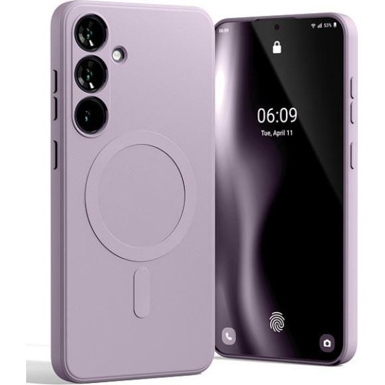Mercury Magsafe Semi-Silicone Sam S24+S926 Liliowy Fiolet /Lilac purple