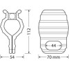 Lampa ���������� ��������� Moto Tie Down Clamps ��� ������� ��� �� �������� �� ����� ����� - 2 ���. - (91648)