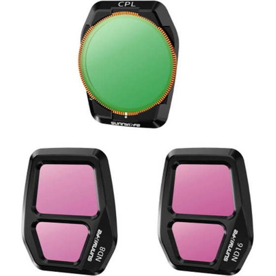 Sunnylife A3S-FI925CPL ����������� ������ �����, CPL+ND8+ND16 ��� AIR 3S 3pcs - (A3S-FI925)