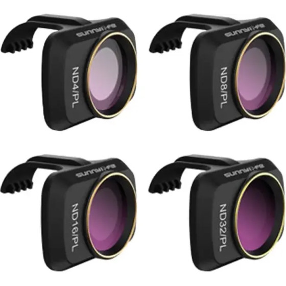 Sunnylife Set of 4 filters ND-PL 4/8/16/32 for DJI Mini 2 SE / Mini 2 - (MM-FI9255)