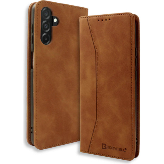 Bodycell Book Case Pu Leather Samsung A36 5G Brown - (BB-00202)
