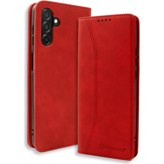 Bodycell Book Case Pu Leather Samsung A36 5G Red - (BB-00203)