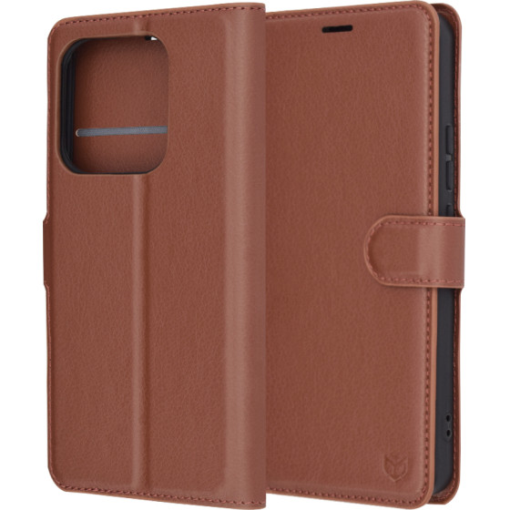 Techsuit - Leather Folio - Xiaomi Redmi Note 14 4G (163.25 x 76.55 x 8.16mm) - Brown