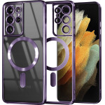 Techsuit - Luxury Crystal Magsafe - Samsung Galaxy S21 Ultra 5G - Light Purple