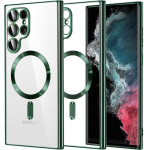 Techsuit - Luxury Crystal Magsafe - Samsung Galaxy S22 Ultra 5G - Deep Green