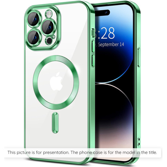 Techsuit - Luxury Crystal Magsafe - Samsung Galaxy S25 Edge - Light Green