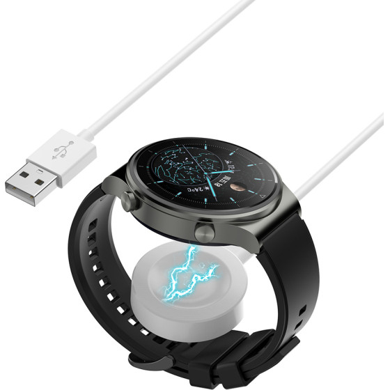 Techsuit - Smartwatch Wireless Charging Cable (THC1) - For Huawei Watch GT5 Pro/GT5 /4/4 Pro/Ultimate/GT3 SE/Buds - White