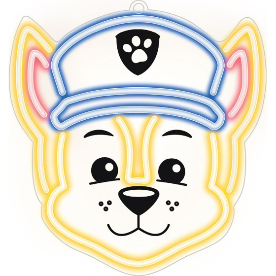 Psi Patrol Hanging Neon Led Paw Patrol On Plexiglass - Chase OW-130346