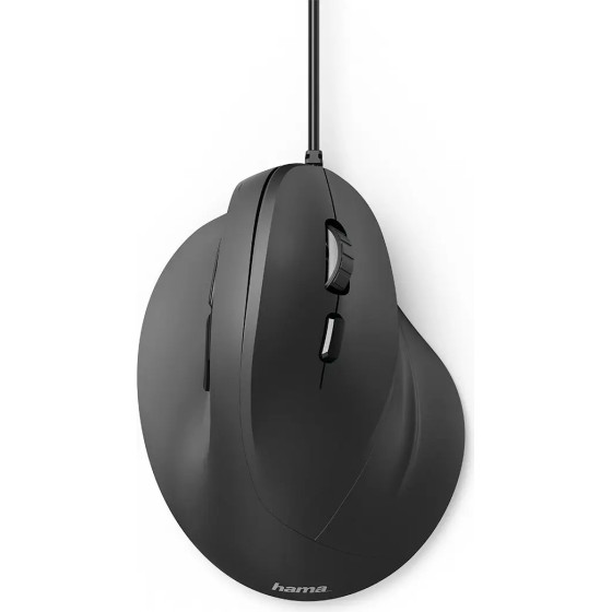 HAMA EMC-500 Wired Mouse Ergonomic, Vertical - Black - (182698-Hama)