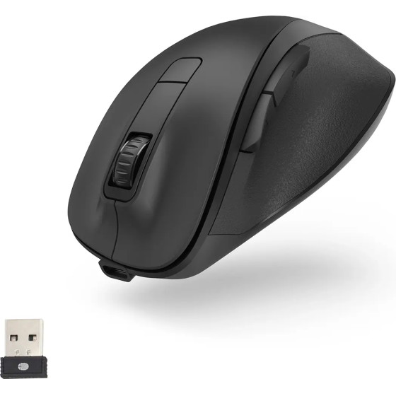 HAMA MW-500 V2 Wireless Mouse With Battery - Black - (173032-Hama)