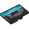 Kingston Memory Card 64GB Microsdxc Canvas Go Plus Gen4 200MB/s A2 U3 V30
