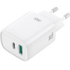 XO Wall Charger CE29 Pd 20W 1x USB-C 1x Usb white