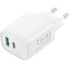 XO Wall Charger CE29 Pd 20W 1x USB-C 1x Usb white