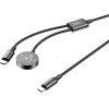 XO Wireless Inductive Charger CX030 Black For Apple Watch With Cable USB-C -USB-C