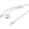 XO Wireless Inductive Charger CX030 White For Apple Watch With Cable USB-C -USB-C