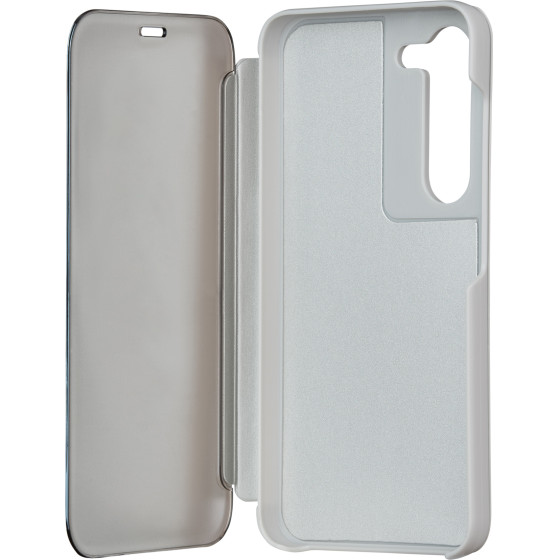 TectoShield Fold Mirror View Case For Samsung Galaxy S23 silver