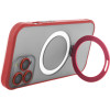 TectoShield Ring Secure Mag Case For Iphone 15 Plus 6,7'' red