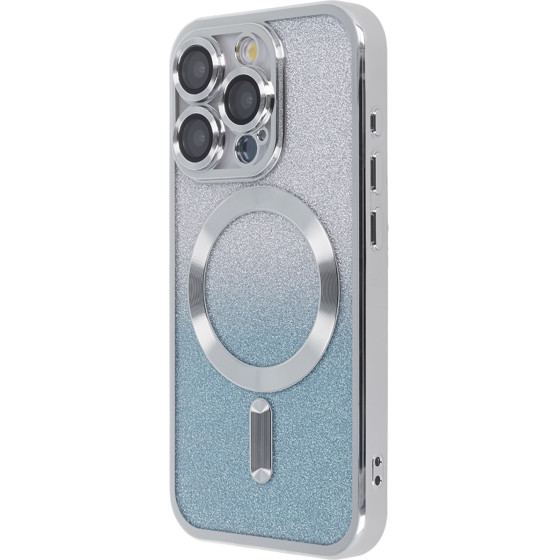 TectoShield Sparkleflex Mag Case For Iphone 15 Pro Max 6,7'' Silver gradient