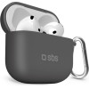 SBS Silicone Case Airpods 4 Black - (TEAPSILCOV4K)