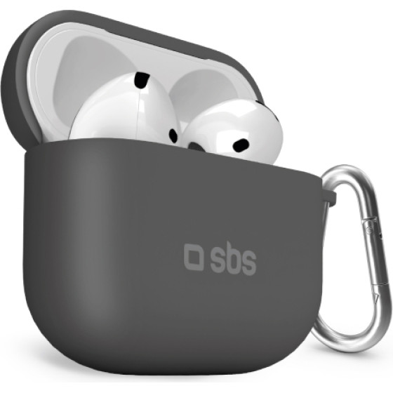 SBS Silicone Case Airpods 4 Black - (TEAPSILCOV4K)