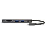 4sMarts Hub 6w1 Dex Function 2xUSB-A 3.0/USB-C/HDMI/SD/Microsd Szary - (468782)