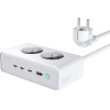 4sMarts 6in1 65W Gan White Extension Cord - (540065)