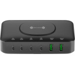 4sMarts 7in1 100W Charging Station With Wireless Charging Black-Grey - (540571)