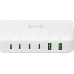 4sMarts 7in1 100W Charging Station With Wireless Charging White - (540570)
