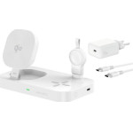 4sMarts Qi2 Trident Charging Station With Charger For Galaxy Watch White - (541368)