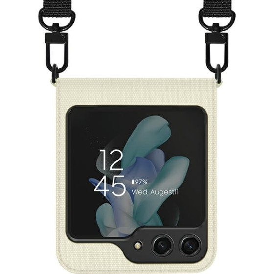 Araree Canvas Diary Case Sam Z Flip5 F731 Ivory - (AR10-01778B)
