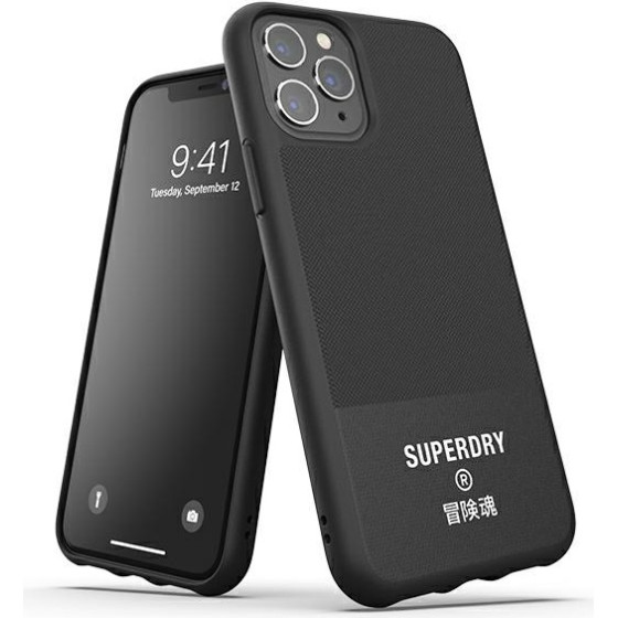 SUPERDRY Moulded Canvas Iphone 11 Pro Max Case czarny/Black - (41550)