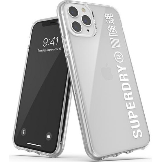 SUPERDRY Snap Iphone 11 Pro Max Clear Case bialy/White - (41580)