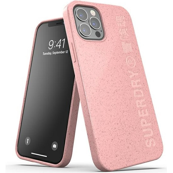 SUPERDRY Snap Iphone 12/12 Pro Compostable Case rozowy/Pink - (42621)