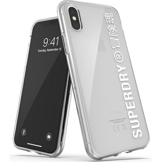 SUPERDRY Snap Iphone X/Xs Clear Casebialy/White - (41576)