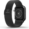 SUPERDRY Watchband Apple Watch 38/40/41mm Series 1/2/3/4/5/6/7/8/SE/SE2 Chainmail czarny/Black - (41681)